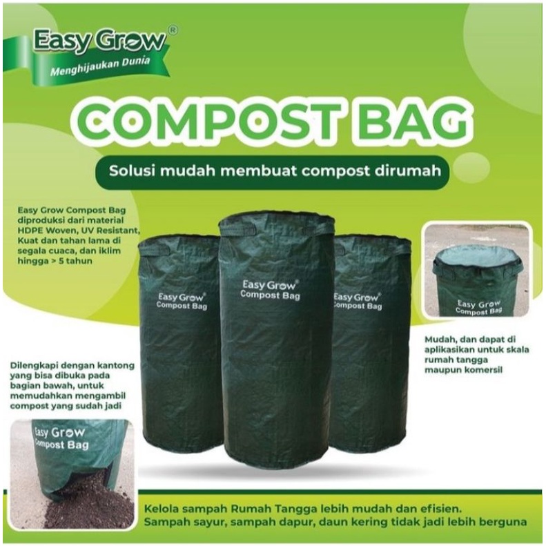 Jual LARGE 200 L COMPOSTBAG EASY GROW 200 LITER / KOMPOS BAG EASY GROW