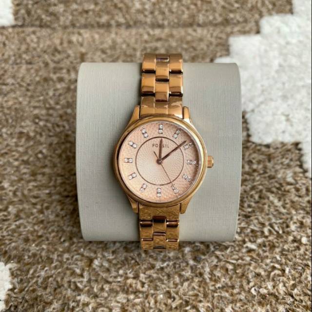 Jual Jam Fossil Modern Sophisticate Three-Hand Rose Gold-Tone