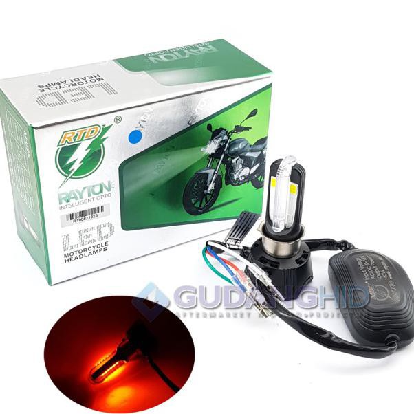 Jual Lampu LED Motor 4 Sisi AC DC H6 40W RTD 4 Mata 100% ORI RTD M02K ...