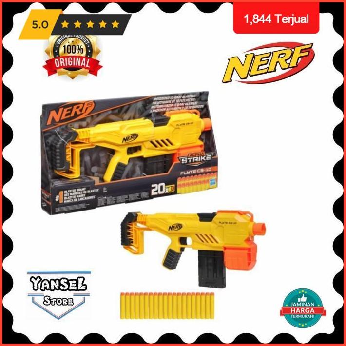 Jual Nerf Alpha Strike Flyte Cs-10 Blaster Motorized Not Stryfe ...