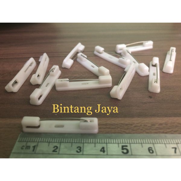 Jual Jarum Peniti Plastik 35cm Peniti Papan Nama Dada Peniti Name Tag ...