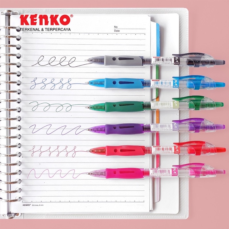 Jual Pulpen Gel Cetek Kenko K 1 KENKO Retractable Gel Pen K 1 Shopee Indonesia