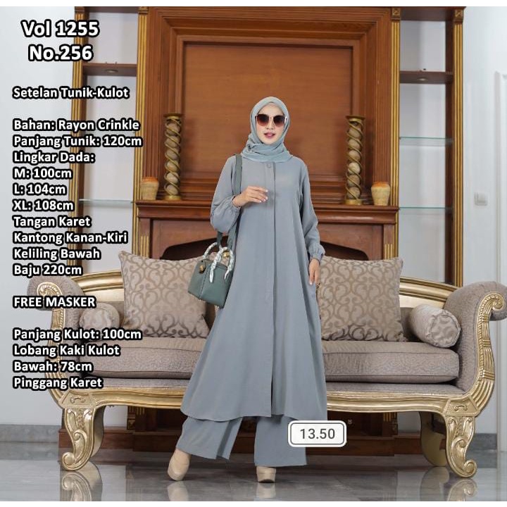 Jual New Arrivals Set Tunik Kulot Saliha A2 (1 Seri) | Shopee Indonesia