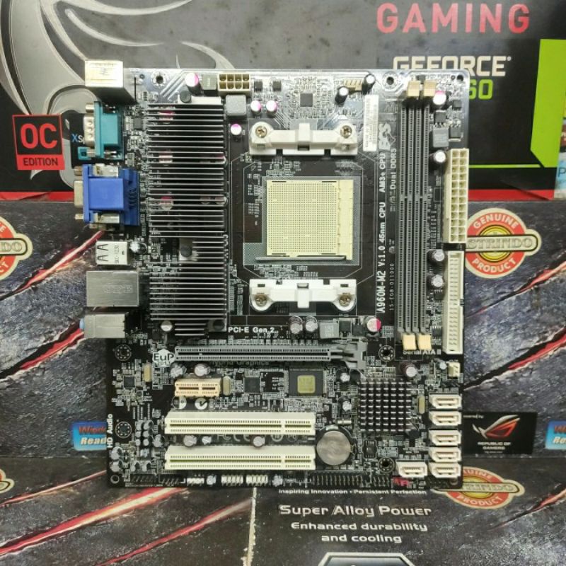 Jual Motherboard AMD ECS A960MM2 Socket AM3/AM3+ DDr3 Shopee Indonesia