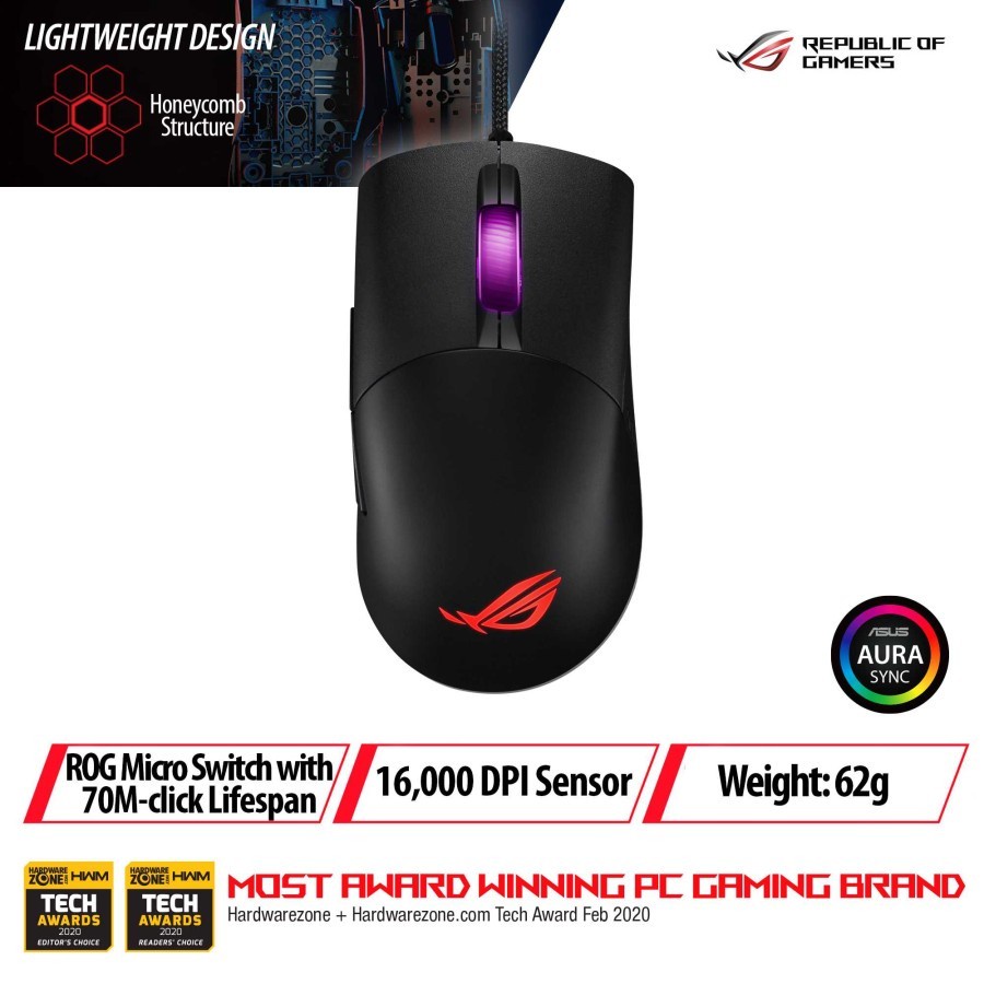 Jual ASUS ROG KERIS P509 Gaming Mouse Original | Shopee Indonesia