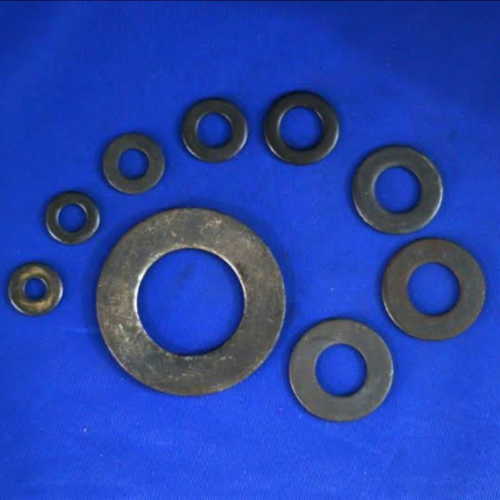 Jual RING PLAT M42 BAHAN BAJA WASHER PLATE FLAT M42 HITAM | Shopee ...