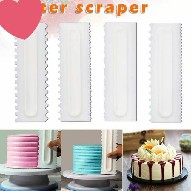 Jual 4pcs butter scraper bahan plastik tebal | Shopee Indonesia