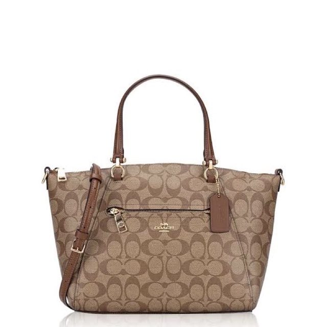 Jual Coach Prairie Signature Khaki Saddle Shopee Indonesia