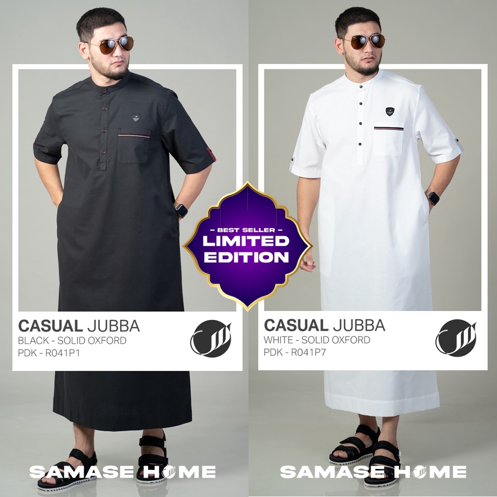 Jual Samase Casual Jubba Premium Gamis Lengan Pendek Jubah Original