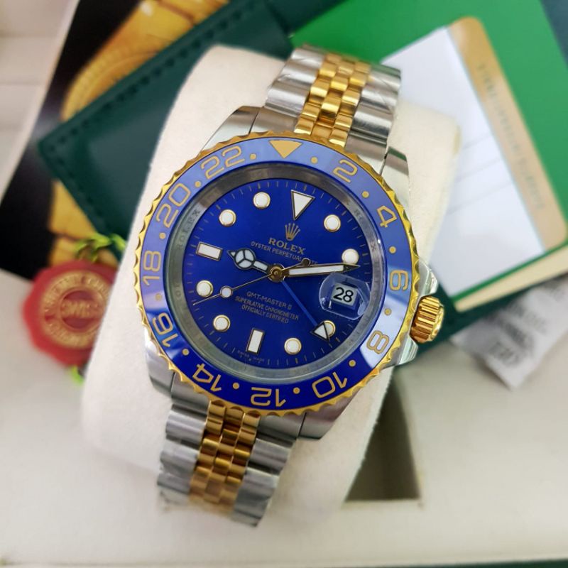 Jual Jam Tangan Rolex Gmt Master Ii Rantai Model Jubilee Mesin