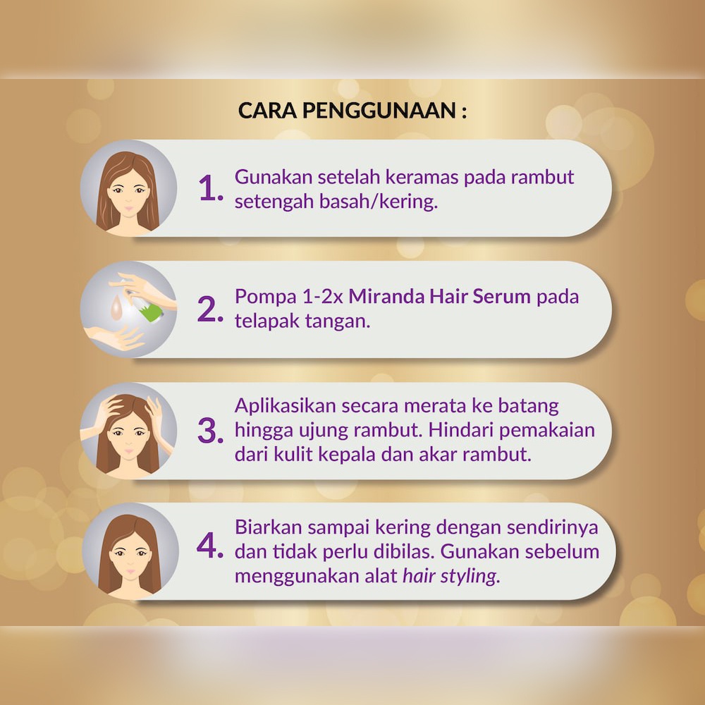Jual Miranda Hair Serum 100ml / Serum Rambut / Vitamin Rambut | Shopee ...