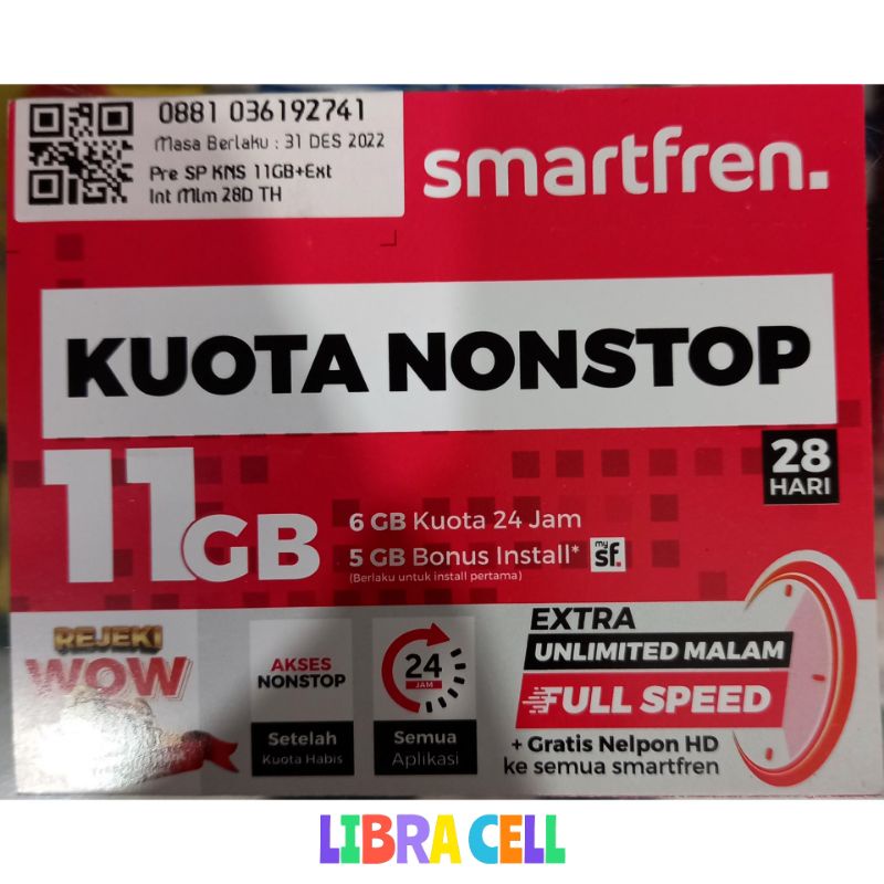 Jual Kartu Perdana Internet Smartfren 6GB+5GB | Shopee Indonesia