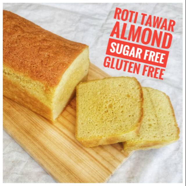 Jual Keto / Debm / Diabetic Roti Tawar Almond Sugar Free Gluten Free ...
