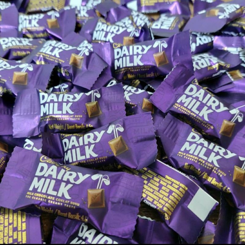 Jual ECER Cadbury Dairy milk mini asli Malaysia 4.5 Gram / YS