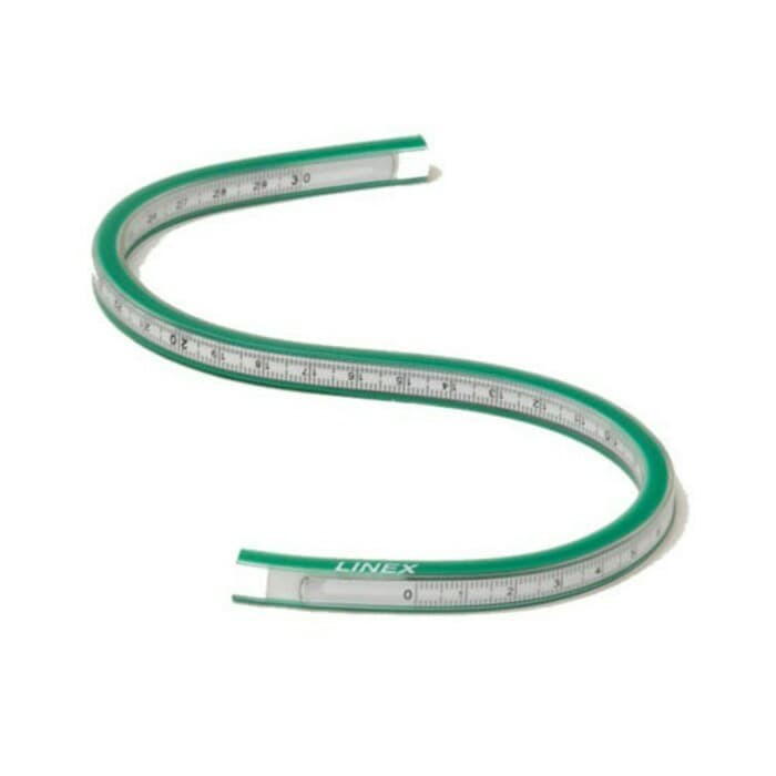 Jual penggaris/ Flexible curve ruler 30 cm LINEX | Shopee Indonesia