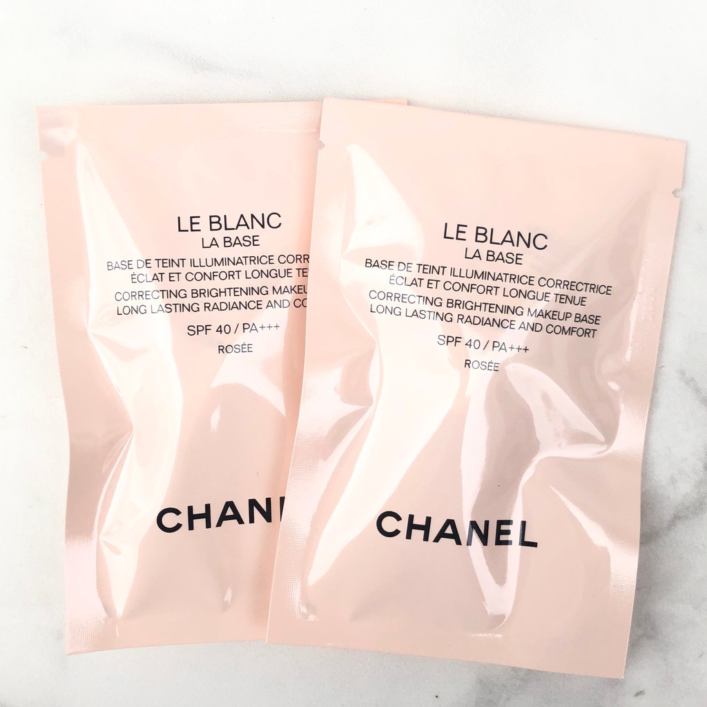 Jual Chanel LE BLANC LA BASE SPF 40 / PA +++ 2,5ml Mini / Travel / Deluxe  Size CORRECTING BRIGHTENING MAKEUP BASE. LONG-LASTING RADIANCE AND COMFORT