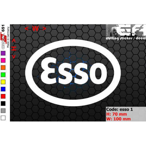 Jual ea cutting sticker / decal Code: esso 1 ( sponsor logo ) | Shopee ...