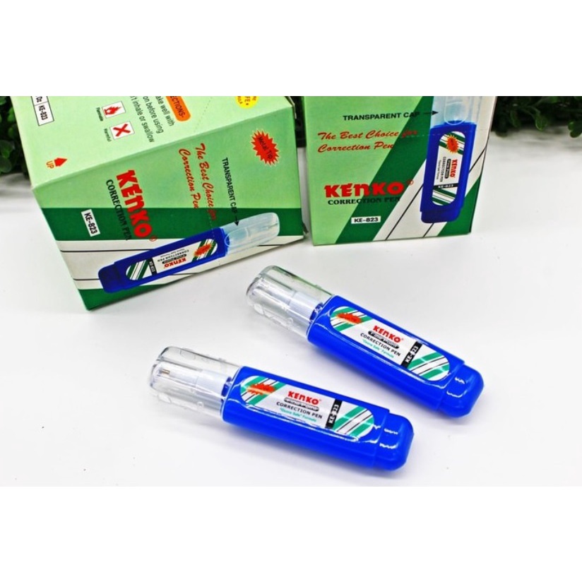 Jual TIP EX Cair / Stipo / Correction pen Kenko KE - 823 Metal Tip BIRU ...