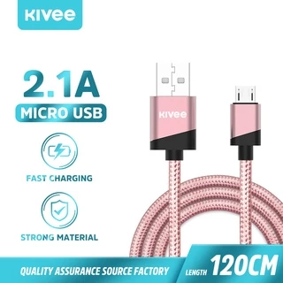 (HOT)Kivee Kabel Data Micro USB Fast Charging For Android Xiaomi Vivo Oppo