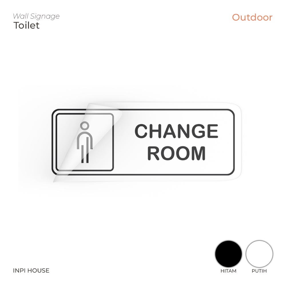 Jual sticker mens change room - stiker pintu - ruang ganti - sticker ...