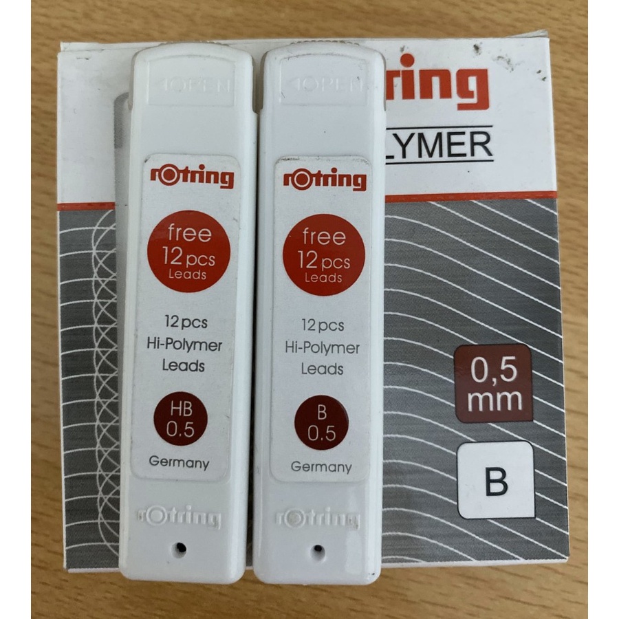 Jual Rotring Isi Pensil Mechanic 0,5 mm (2B,B,HB) | Shopee Indonesia