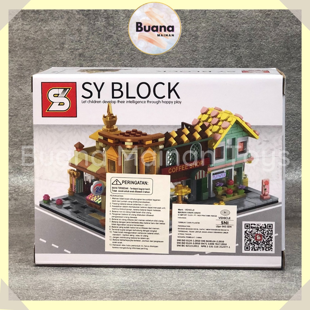 Jual BRICK SY BLOCK MINIATUR SHOP BUILDING MAINAN BRICKS EDUKASI ANAK ...