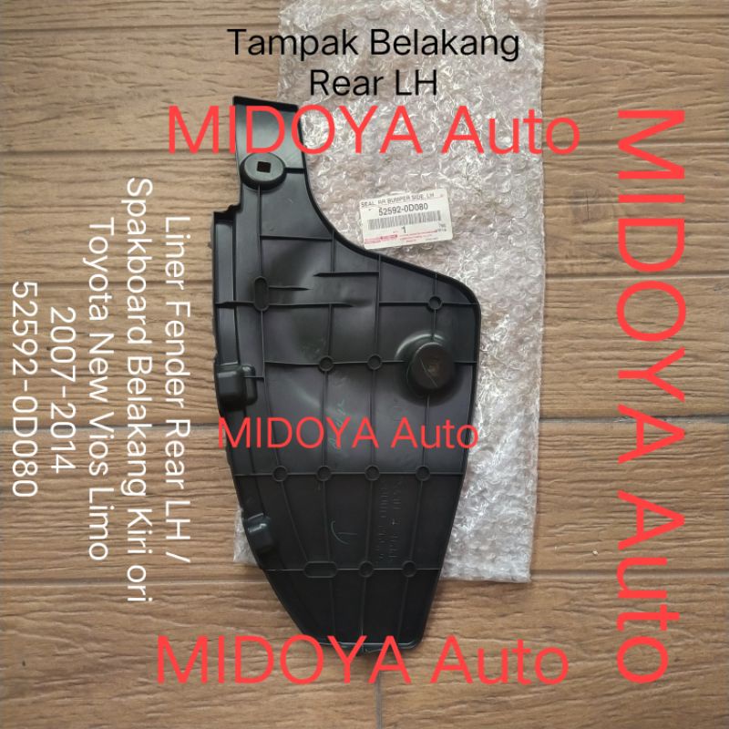 Jual Liner Fender Rear Spakboard Belakang Toyota New Vios Limo 2007 ...
