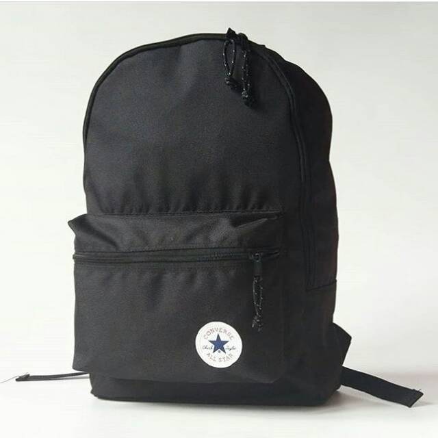 Jual TAS RANSEL CONVERSE BLACK TAS PRIA TAS KEREN TAS SEKOLAH