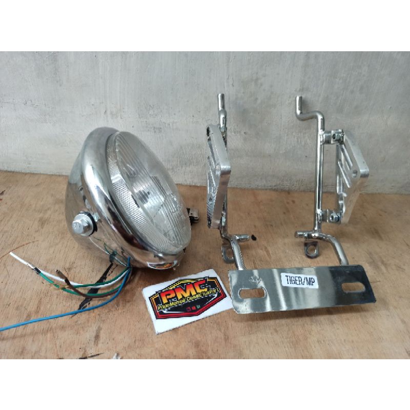 Jual Paket Lampu Pesek Autopal H Led Set Breket Tralis Cnc Pnp Cb Gl