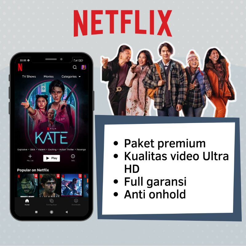 Jual NETFLIX PRIVATE PREMIUM (full Garansi) | Shopee Indonesia