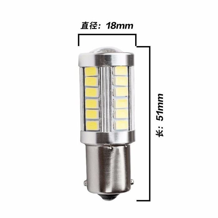 Jual Lampu LED Kaki 1 Putih 33 Titik Lensa Projector (Sein/Mundur ...