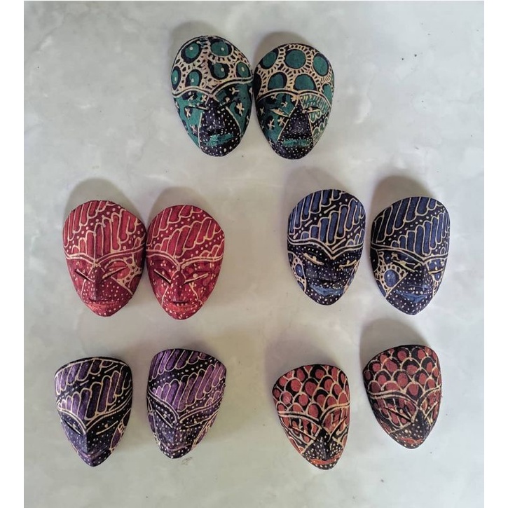 Jual topeng kayu batik mini | Shopee Indonesia