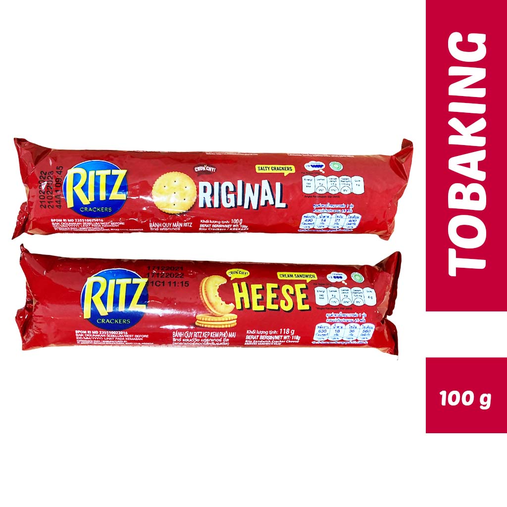 Jual Biskuit Ritz Crackers Original Salty Sandwich Keju Regular