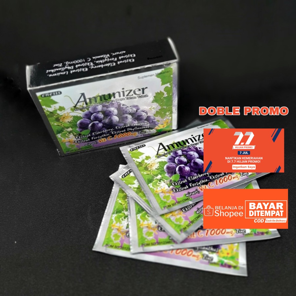 Jual Amunizer 1000mg vit C - 4 sachet | Shopee Indonesia