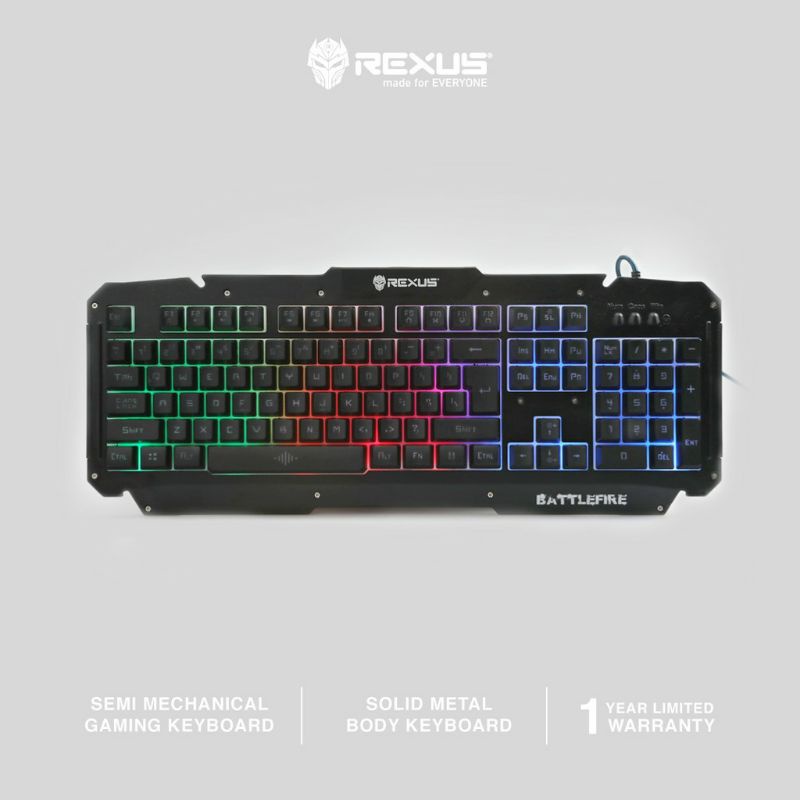 Jual Rexus Keyboard Gaming RX-K9D Black | Keyboard Gaming Rexus ...