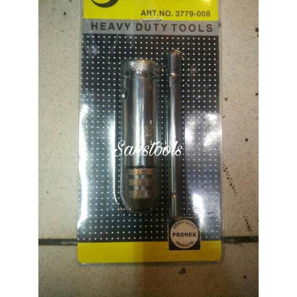 Jual handle gagang tap rachet M3M8 tapping drat dalam 3 8 mm PROHEX ...