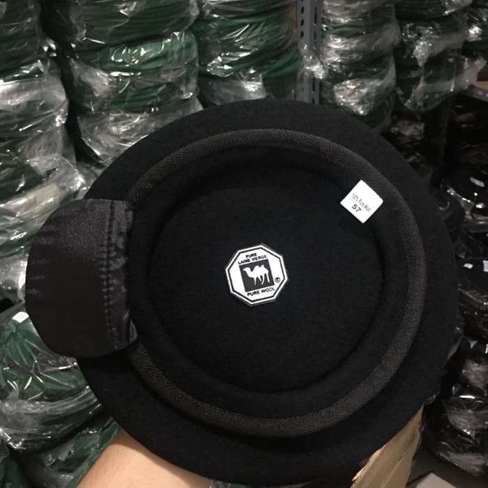 Jual New Topi Baret Hitam / Kavaleri, Camel Asli Onta Hitam Original ...