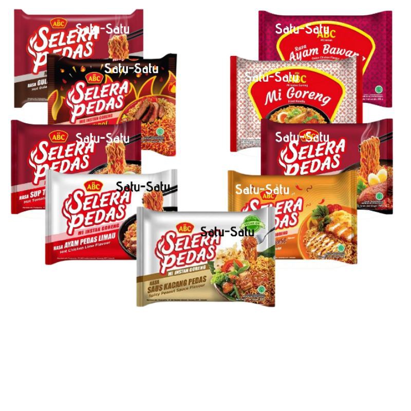 Jual Mie Abc Selera Pedas All Variant Shopee Indonesia