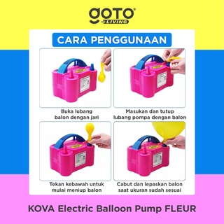 Jual Kova Fleur Electric Balloon Pump Pompa Balon Angin Listrik Elektrik Shopee Indonesia