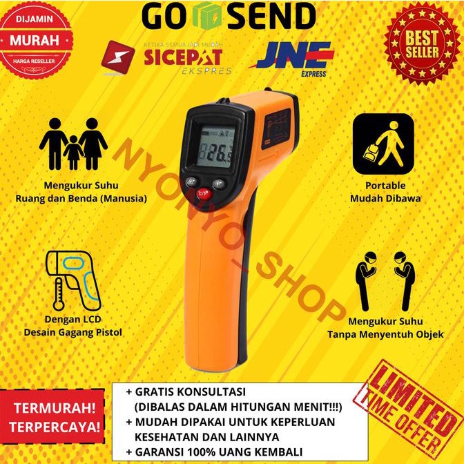 Jual Smartsensor Thermometer Alat Pengukur Suhu Benda Dan Ruan Infrared ...