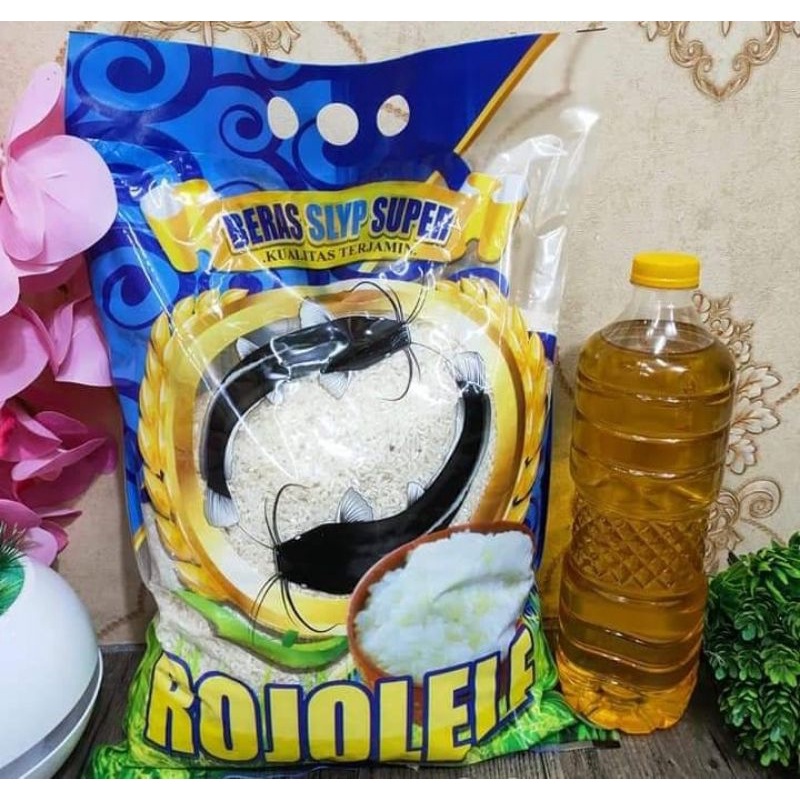 Jual Paket Hemat Beras 5 Liter + Minyak Goreng 1 Liter Sembako Murah