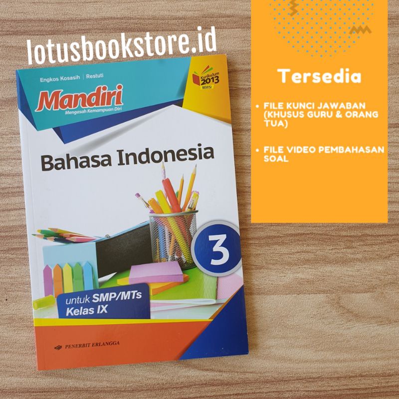 Jual Buku Mandiri Bahasa Indonesia SMP Kelas 9 Kurikulum 2013 Revisi ...