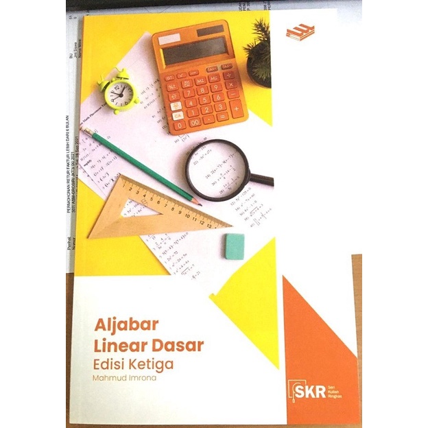 Jual BUKU ERLANGGA (ORIGINAL) SERI KULIAH RINGKAS: ALJABAR LINEAR EDISI ...