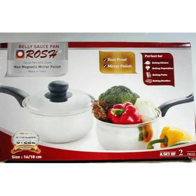 Jual PANCI GAGANG / BELLY SAUCE PAN ROSH STAINLESS 2 IN 1 APF1182 ...