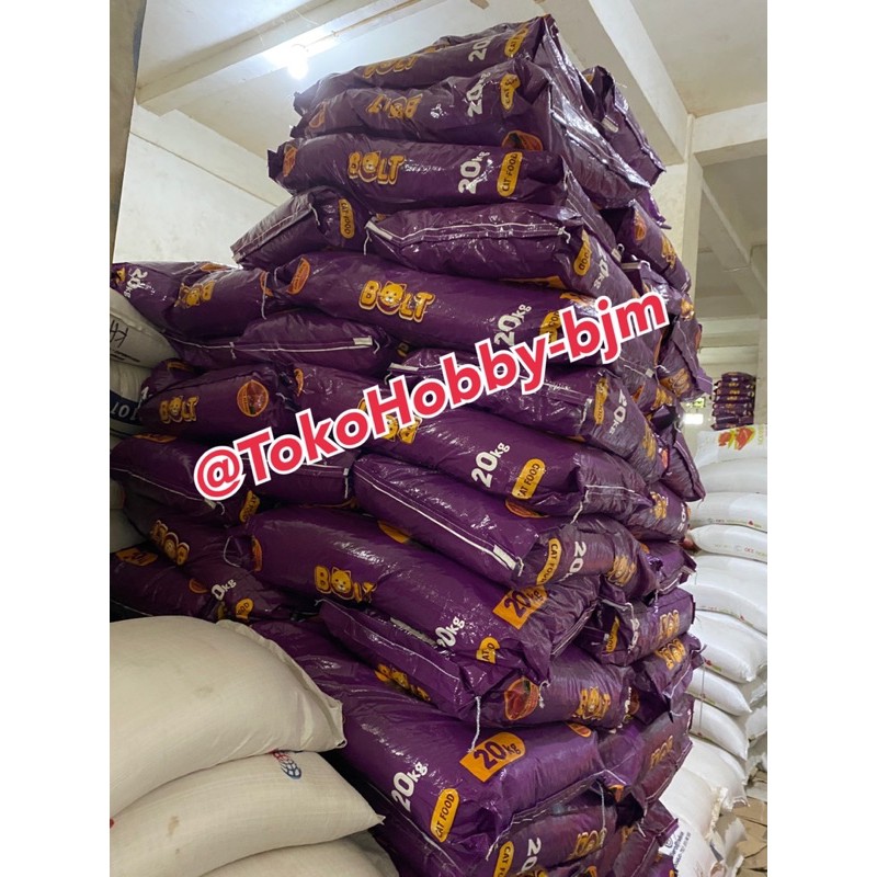 Jual Bolt 20kg pakan kucing / pelet pur makanan kucing / cat food bolt ...