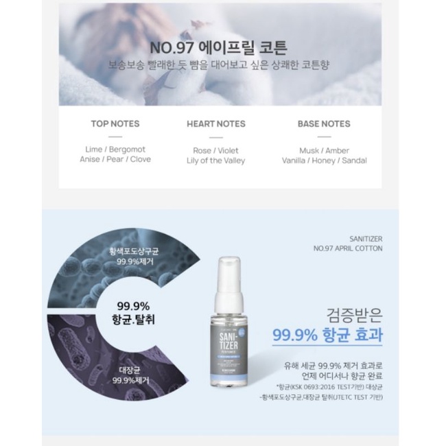 Jual READY STOCK PERFUMED SANITIZER 30ML 97 APRIL