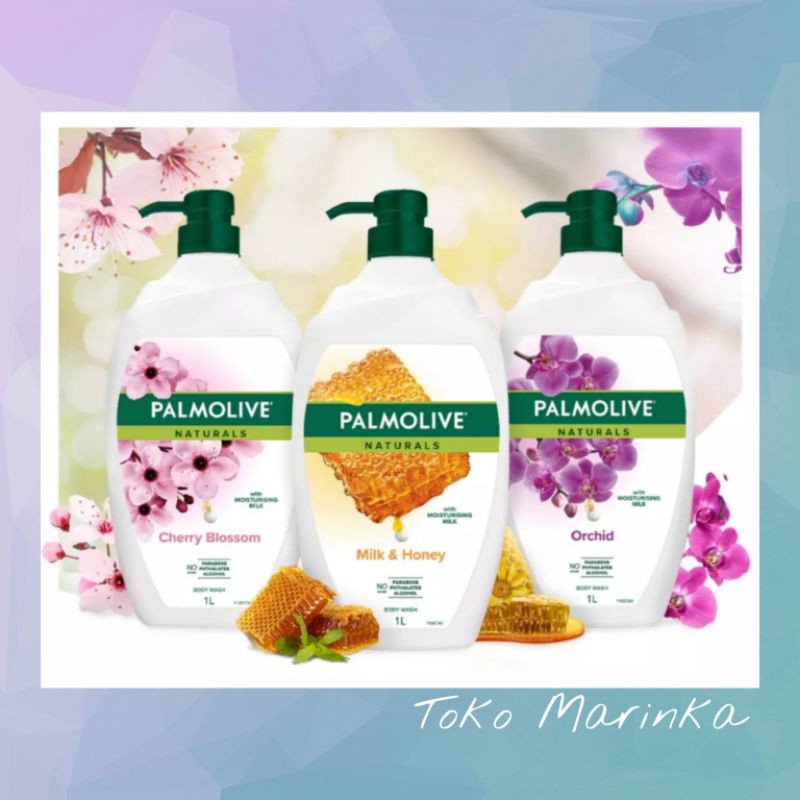 Jual Palmolive Naturals 1L Body Wash Cherry blossom / Honey / Orchid