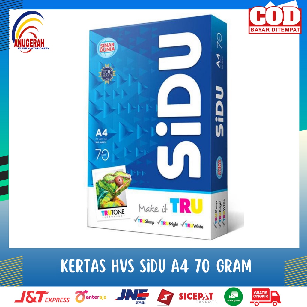 Jual KERTAS HVS SIDU / SINAR DUNIA A4 70 GR MURAH (RIM) | Shopee Indonesia