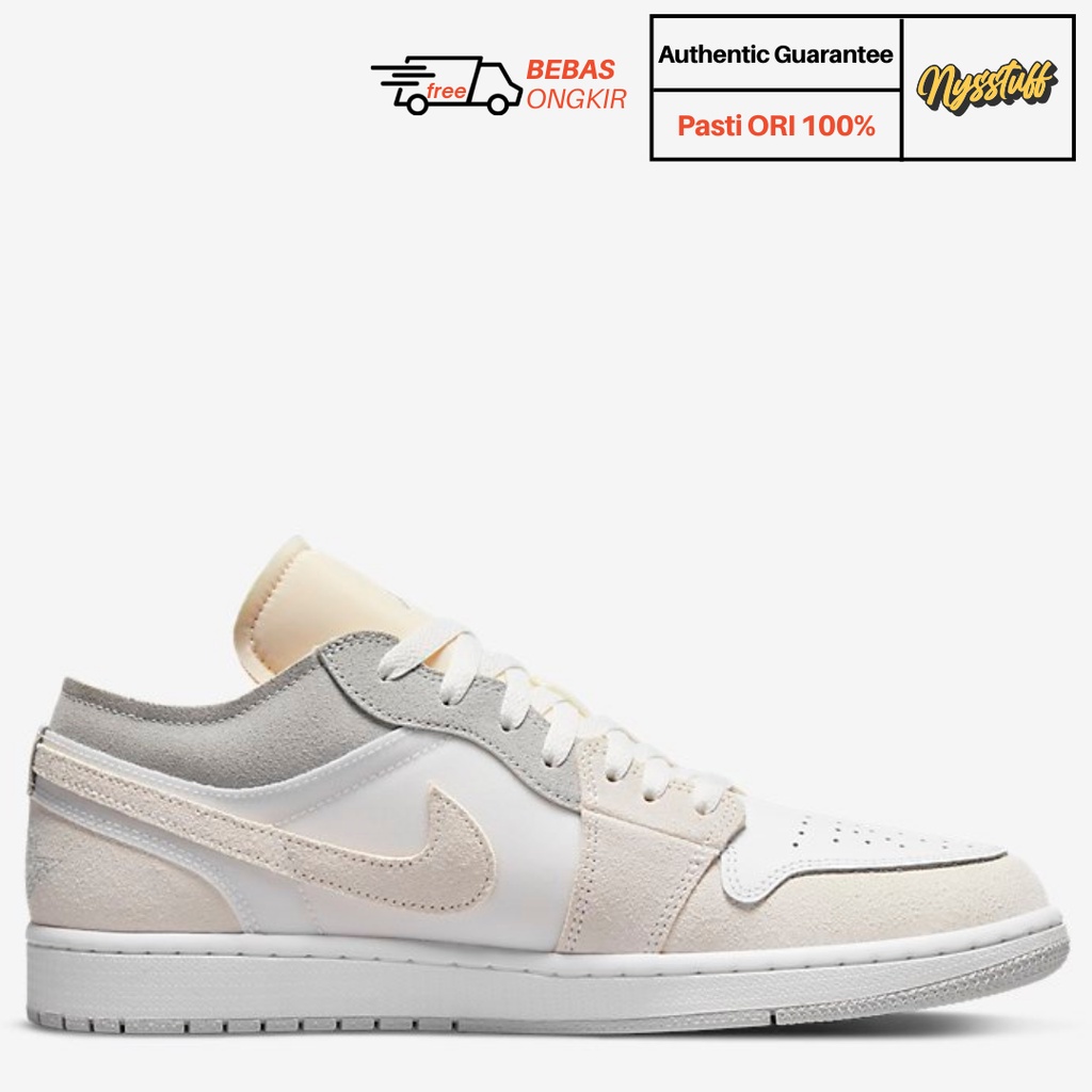Jual Air Jordan 1 Low SE Craft Inside Out White Neutral Grey | ORIGINAL ...