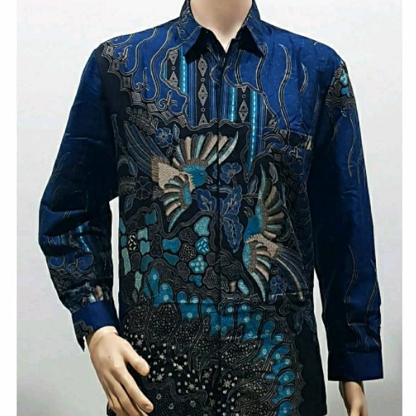 Jual Kemeja Batik Jumbo Lengan Panjang 4L - 5L Hem Pria Big Size Batik ...